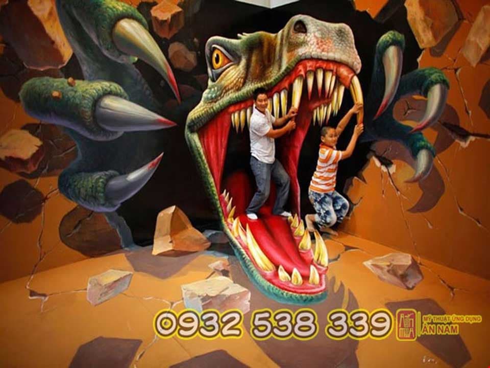 Vẽ Tranh Tường 3D Nghệ Thuật Sống Động