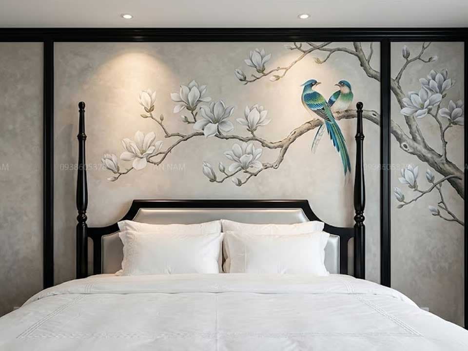 Vẽ Tranh Tường Phòng Ngủ – Ấm Cúng & Thư Giãn
